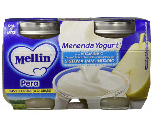 Merenda Pera e Yogurt