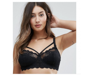 Reggiseno in pizzo con fascette