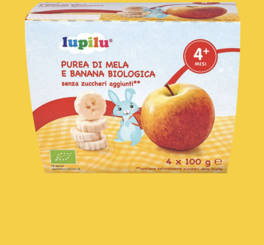 Omogeneizzato biologico Mela e Banana Lupilù : Recensioni